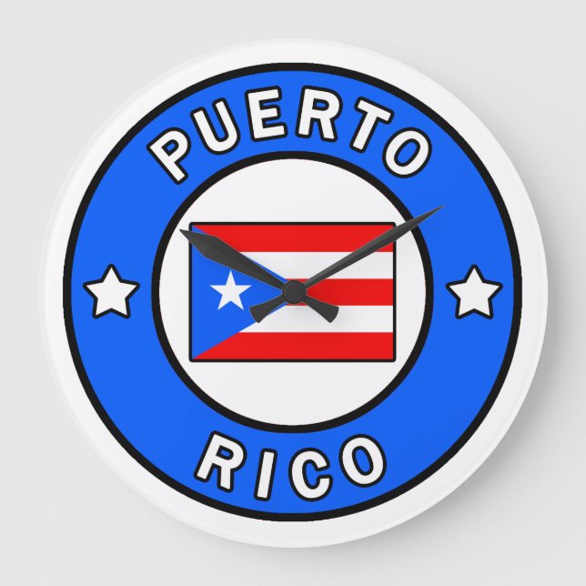 Puerto Rico Large Clock (Front)