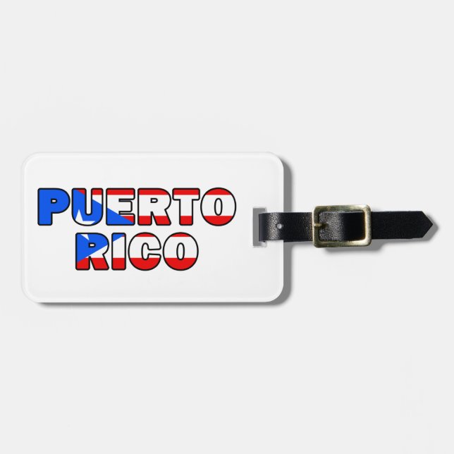 Puerto Rico Luggage Tag (Front Horizontal)