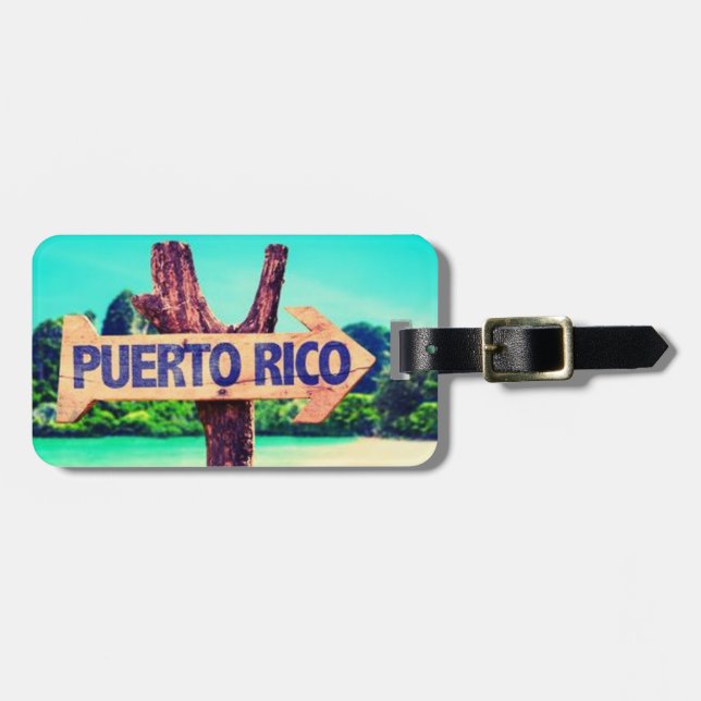 Puerto Rico Luggage Tag (Front Horizontal)