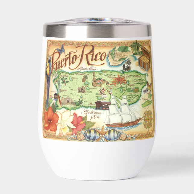 Puerto Rico Map  (Front)