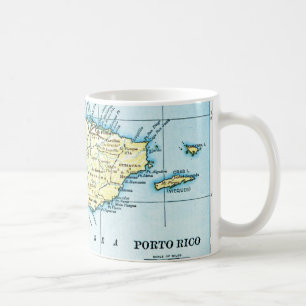 Puerto Rico Map Mug
