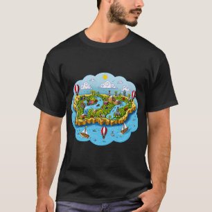 Puerto Rico Map T-Shirt