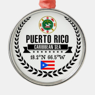 Puerto Rico Metal Tree Decoration
