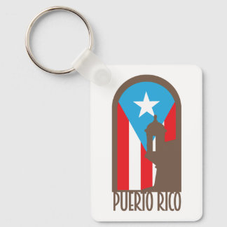 Puerto Rico Morro Garita Arc Key Ring