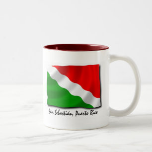 Puerto Rico Mug: San Sebastian Two-Tone Coffee Mug