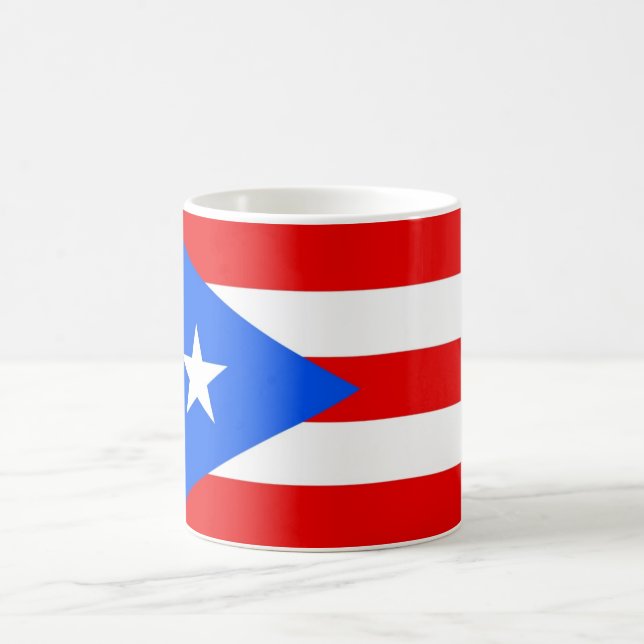 Puerto Rico National World Flag Coffee Mug (Center)