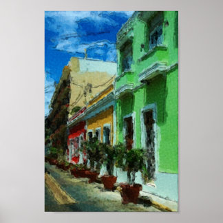 Puerto Rico - Old San Juan Poster