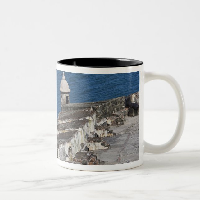 Puerto Rico, Old San Juan, section of El Morro Two-Tone Coffee Mug (Right)