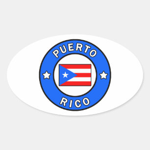 Puerto Rico Oval Sticker