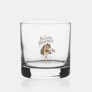 Puerto Rico Paso Fino – Nuestra Herencia Whiskey Glass