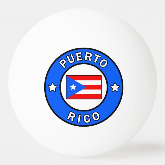 Puerto Rico Ping Pong Ball (Front)