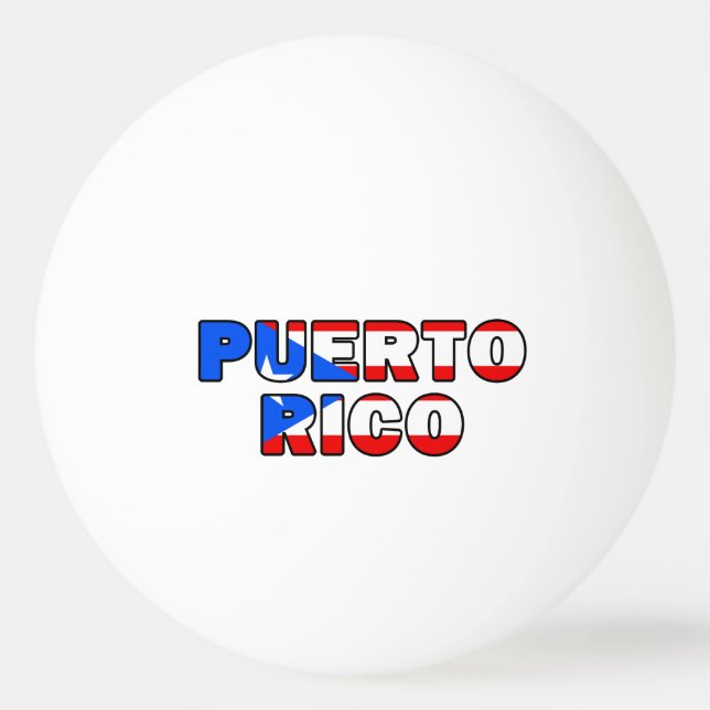 Puerto Rico Ping Pong Ball (Front)