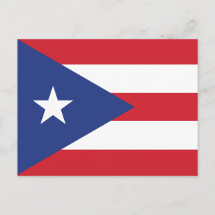 Puerto Rico Plain Flag Postcard