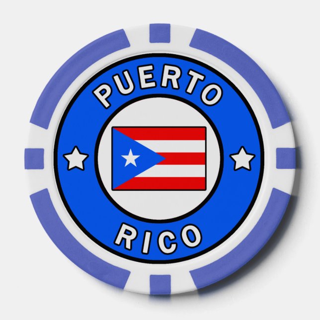 Puerto Rico Poker Chips (Front)