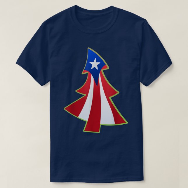 Puerto Rico Pride Christmas Navidad Boricua Flag T T-Shirt (Design Front)