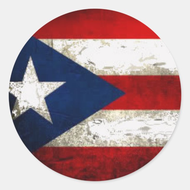 Puerto Rico Pride Classic Round Sticker (Front)
