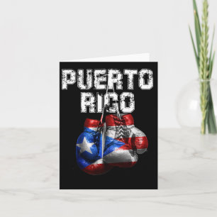 Puerto Rico Pride - Vintage Boxing Gloves  Card