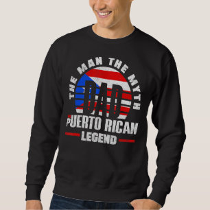 Puerto Rico Puerto Rican Boricua Puerto Rico Flag  Sweatshirt