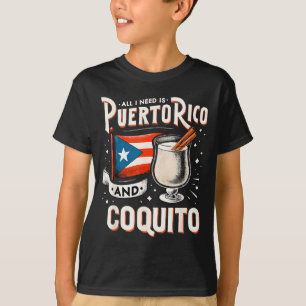 Puerto Rico Puerto Rican Eggnog Christmas Rum Coqu T-Shirt