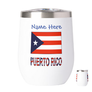 Puerto Rico Puerto Rican Flag Blue Personalisation