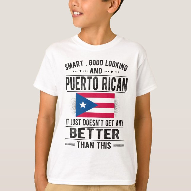 Puerto Rico Puerto Rican Roots Puerto Rico Flag T-Shirt (Front)