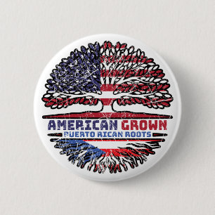 Puerto Rico Puerto Rican US American USA United 6 Cm Round Badge