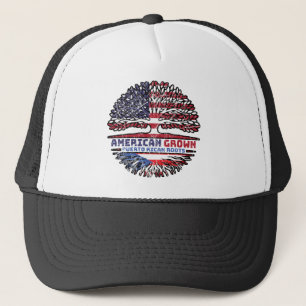 Puerto Rico Puerto Rican US American USA United Trucker Hat