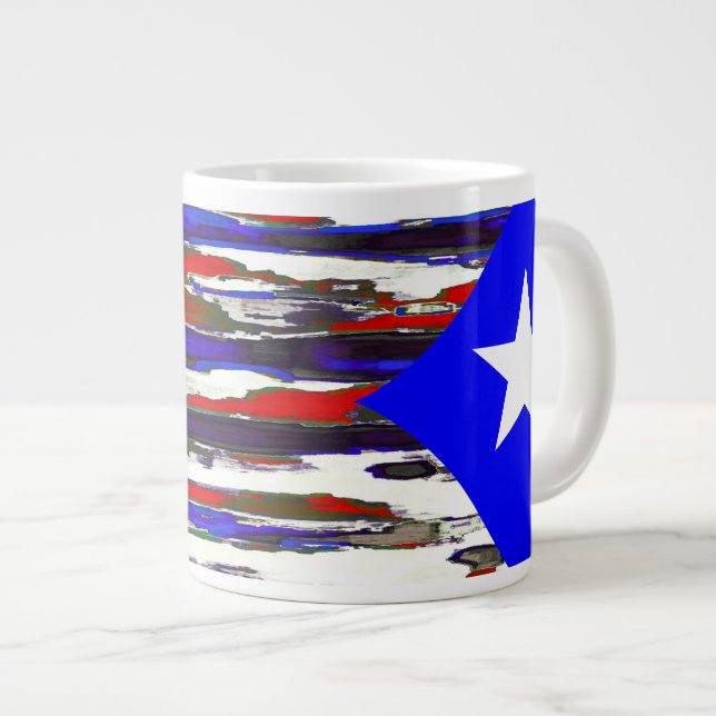 Puerto Rico / Puertorican Flag ~ 20oz Jumbo Mug (Front Right)