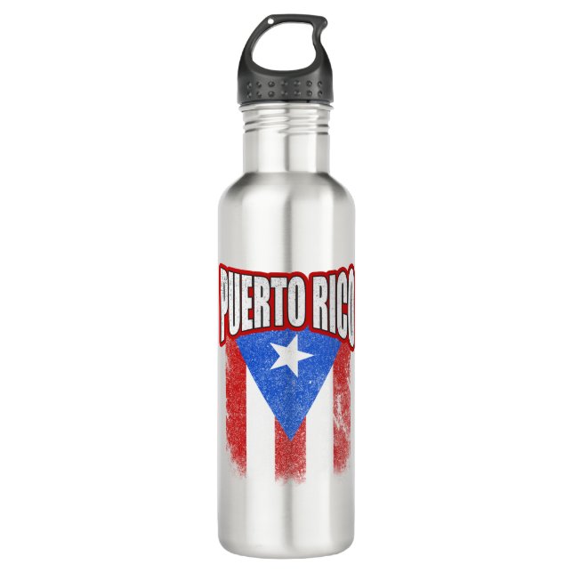 Puerto Rico Resiste Flag 710 Ml Water Bottle (Front)