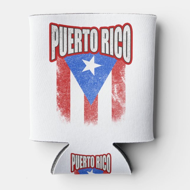 Puerto Rico Resiste Flag Can Cooler (Front)