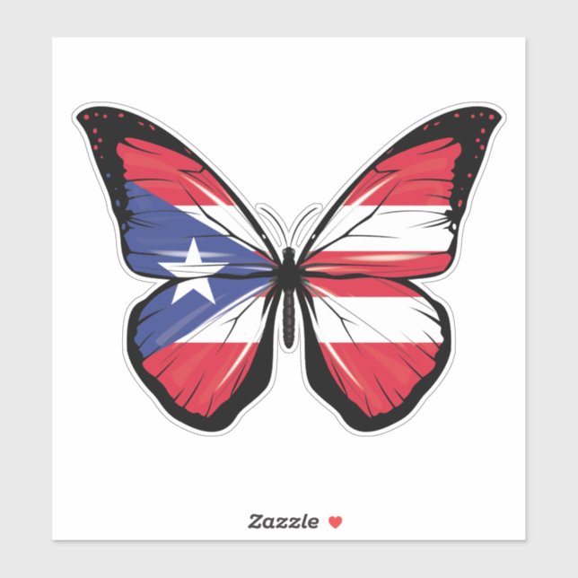 Puerto Rico ripped Flag (Sheet)