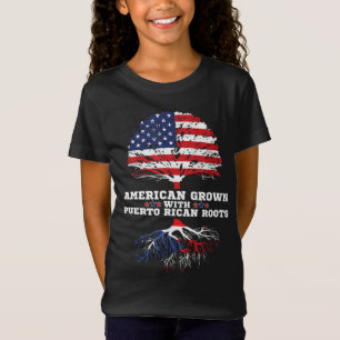 Puerto Rico Roots American Grown Puerto Rican Root T-Shirt