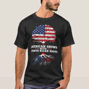 Puerto Rico Roots American Grown Puerto Rican Root T-Shirt