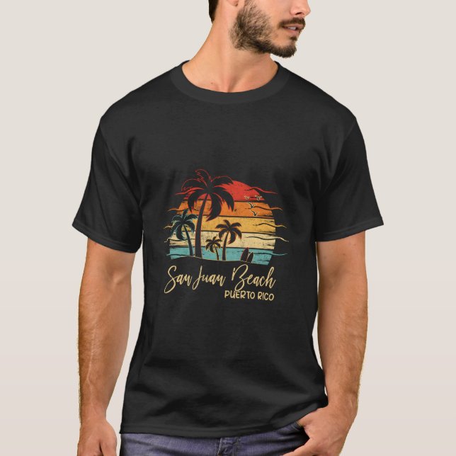 Puerto Rico San Juan Beach T-Shirt (Front)