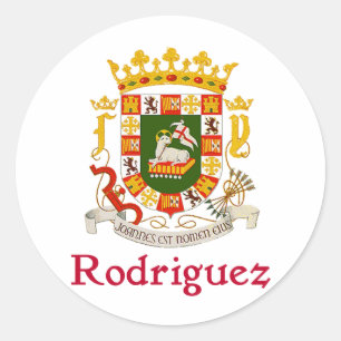 _ Puerto Rico Shield Classic Round Sticker