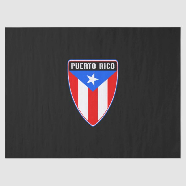 Puerto Rico Shield Tissue Paper (Front)