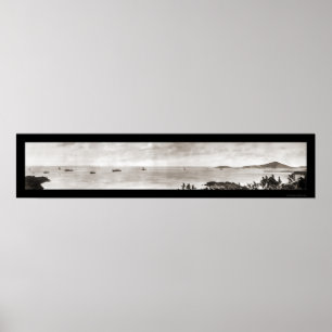 Puerto Rico Ships Photo 1914 Poster