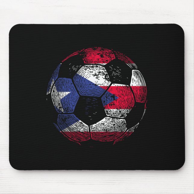 Puerto Rico Soccer  Mouse Mat (Front)