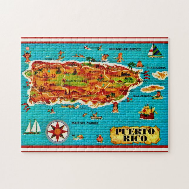 Puerto Rico Spanish 11x14 Puzzle (Horizontal)