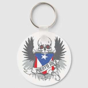 Puerto Rico Star Keychain