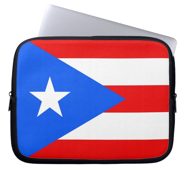 Puerto Rico State Flag Laptop Sleeve (Front)