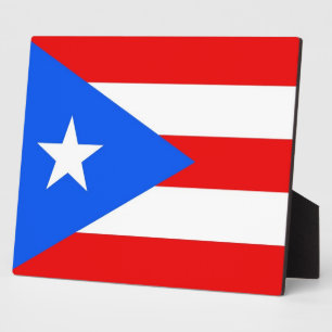 Puerto Rico State Flag Plaque