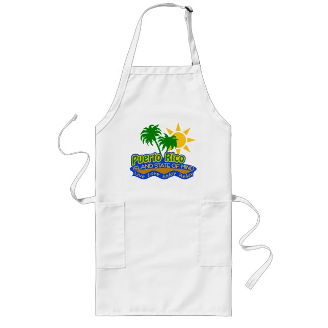 Puerto Rico State of Mind apron - choose style (Front)