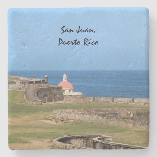 Puerto Rico Stone Coaster (Front)
