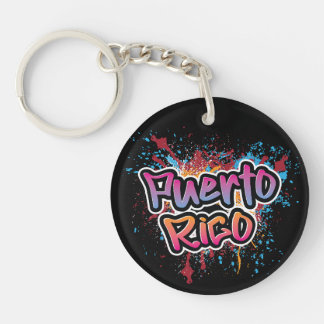 Puerto Rico Street Art Graffiti Key Ring