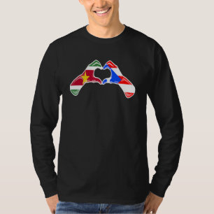 Puerto Rico Suriname Flag Puerto Rican Surinamese T-Shirt