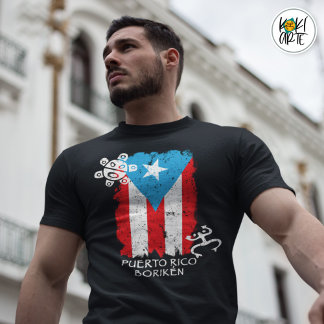 Puerto Rico Taino Heritage Flag T-Shirt