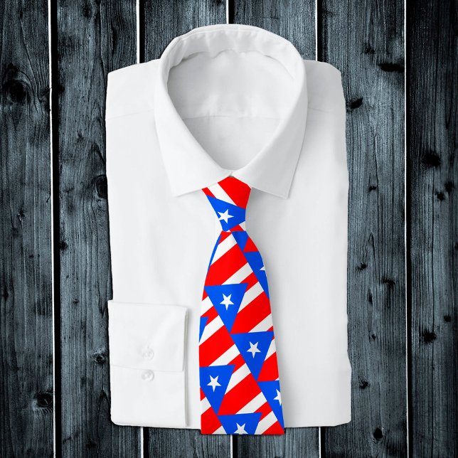 Puerto Rico Ties, fashion Puerto Rican Flag Tie (Creator Uploaded)