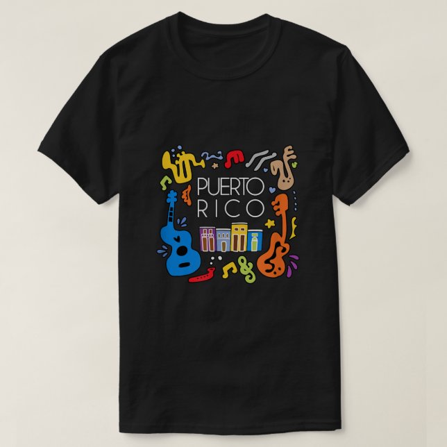 Puerto Rico Tradition Festive Boricua San Juan1912 T-Shirt (Design Front)
