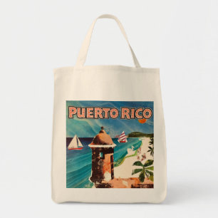 Puerto Rico Travel Poster Tote Bag